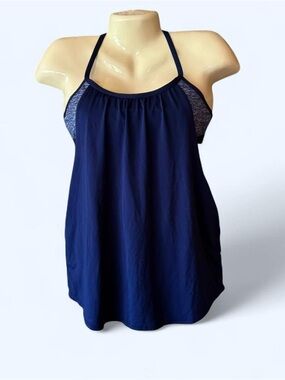 TYR Navy Blue Racerback Tank Top